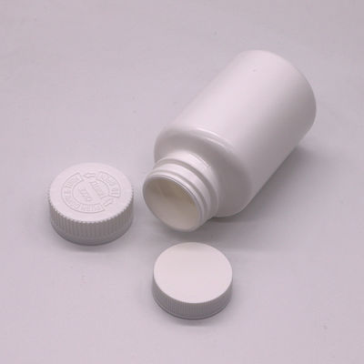 Frasco de suplemento de forma redonda para armazenamento de comprimidos sólidos e cápsulas Capacidade 200 ml
