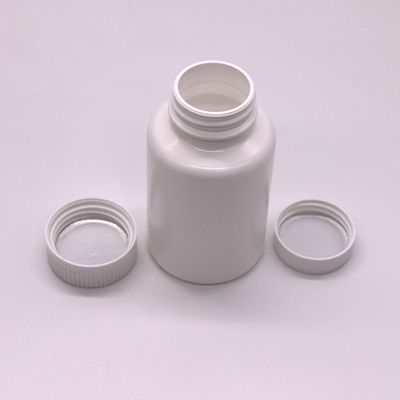 Frasco de suplemento de forma redonda para armazenamento de comprimidos sólidos e cápsulas Capacidade 200 ml