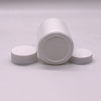 Frasco de suplemento de forma redonda para armazenamento de comprimidos sólidos e cápsulas Capacidade 200 ml