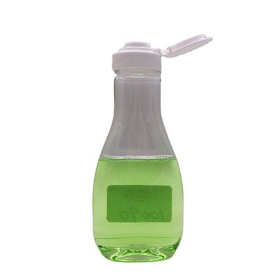 Garrafas de molho em forma de bola de bowling em PET de 200 ml com cor personalizável e tampa de parafuso