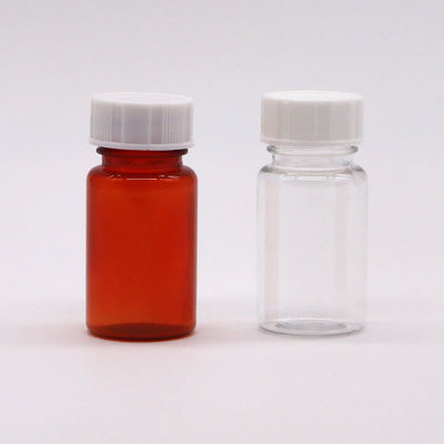Material do colar PET 15 ml Botão de plástico redondo para armazenamento de cápsulas de comprimidos sólidos