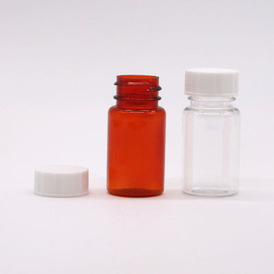 Material do colar PET 15 ml Botão de plástico redondo para armazenamento de cápsulas de comprimidos sólidos