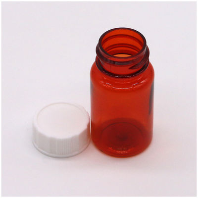 Material do colar PET 15 ml Botão de plástico redondo para armazenamento de cápsulas de comprimidos sólidos