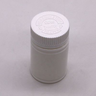 Garrafa à prova de crianças 70ML PE de plástico para medicamentos/medicamentos/comprimidos/suplementos alimentares