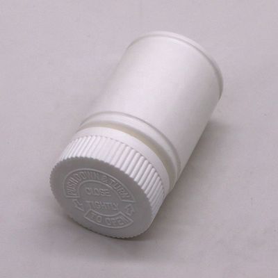 Garrafa à prova de crianças 70ML PE de plástico para medicamentos/medicamentos/comprimidos/suplementos alimentares