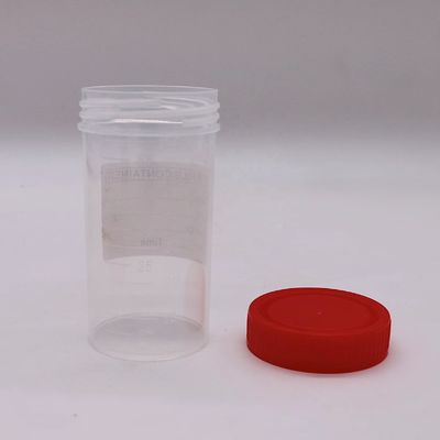 Copo de recolha de fezes de plástico PP de 50 ml/60 ml para frasco de amostra em material de laboratório
