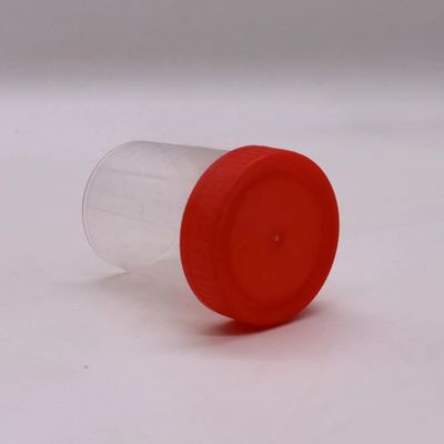 Copo de recolha de fezes de plástico PP de 50 ml/60 ml para frasco de amostra em material de laboratório