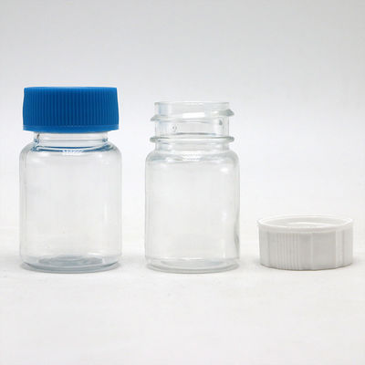 15 ml Botão de plástico PET redondo para armazenamento de suplementos de medicamentos