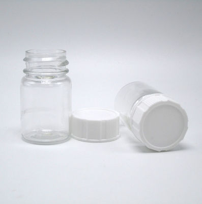 15 ml Botão de plástico PET redondo para armazenamento de suplementos de medicamentos