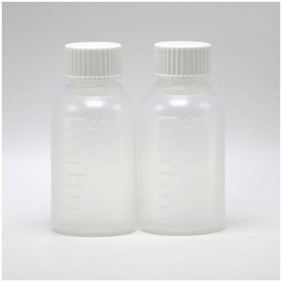100 ml PET Ambar/ Azul xarope para tosse frasco de líquido oral com tampa CRC e vedação térmica