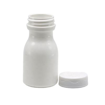 Fota de plástico HDPE em forma de bowling de 60 ml para armazenamento de suplementos