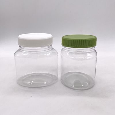 Material de base PET 250 ml Garrafa de plástico de cor personalizável para alimentos Café Alimento para animais de estimação