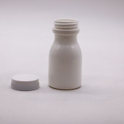 Fota de plástico HDPE em forma de bowling de 60 ml para armazenamento de suplementos