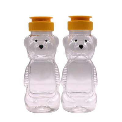 200ml PET Bear Jarras de plástico de mel para Grade Alimentar e Creative Estudante garrafa portátil