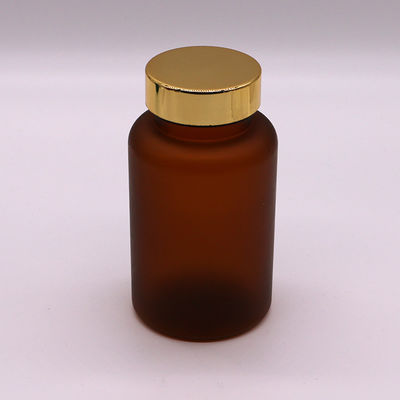 250 ml de garrafa de plástico medicinal PET com acabamento fosco / congelado e várias opções de cores