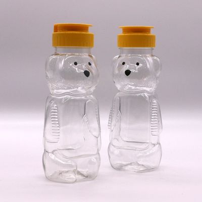 200ml PET Bear Jarras de plástico de mel para Grade Alimentar e Creative Estudante garrafa portátil