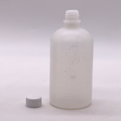 Garrafa líquida de 100 ml/200 ml PE com balança e tampa de segurança para crianças incluída na oferta