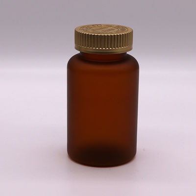 250 ml de garrafa de plástico medicinal PET com acabamento fosco / congelado e várias opções de cores