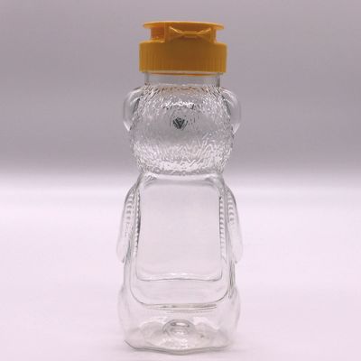 200ml PET Bear Jarras de plástico de mel para Grade Alimentar e Creative Estudante garrafa portátil