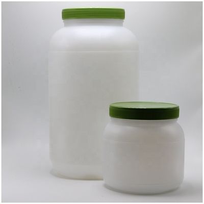 Pão 1L / 4L de boca larga em pó de proteína HDPE Armazenamento de alimentos com tampa de parafuso e forro de indução de calor de alumínio