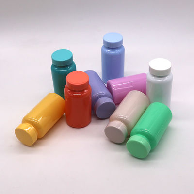 150 ml PET cápsula de frasco de pílula em várias cores personalizáveis para medicina sólida oral