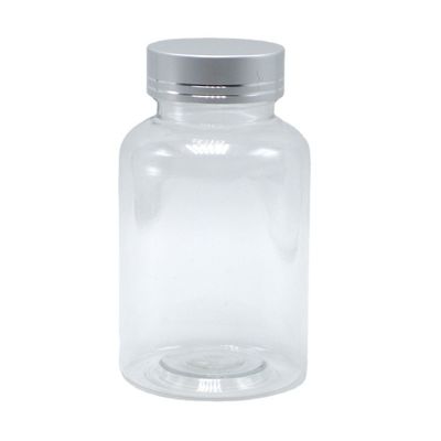 Garrafa de plástico PET transparente de 175 ml Boston Round para recipientes de medicamentos coloridos personalizados