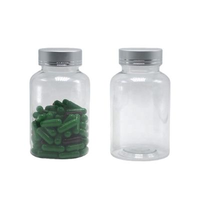 Garrafa de plástico PET transparente de 175 ml Boston Round para recipientes de medicamentos coloridos personalizados