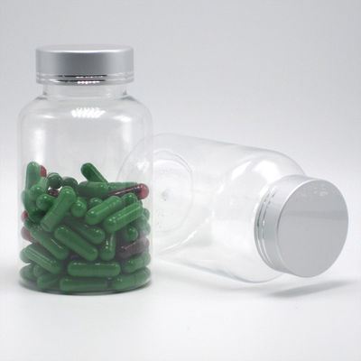 Garrafa de plástico PET transparente de 175 ml Boston Round para recipientes de medicamentos coloridos personalizados