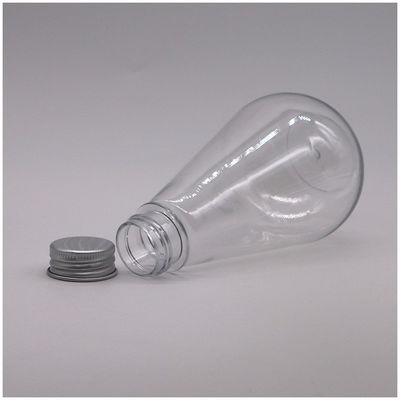 Armazenamento de medicamentos 250 ml HDPE garrafa de plástico de forma única com logotipo personalizado e tampa de alumínio