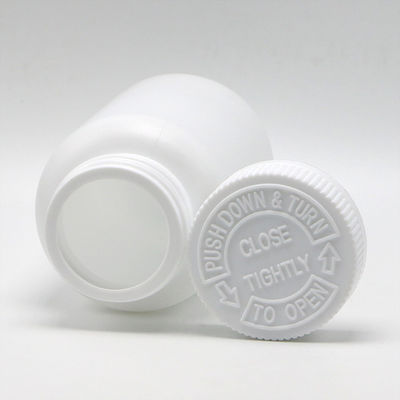 Recipiente de medicamentos 225 ml/ 7,6 oz HDPE Botão de plástico Cápsula/ Pó/ Suplemento de pílula