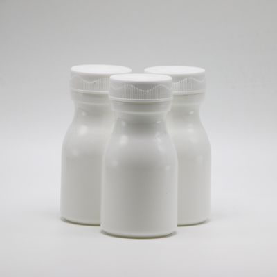 Garrafa de plástico HDPE de 60 ml para armazenamento conveniente de comprimidos e cápsulas sólidas