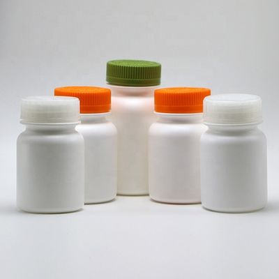 225 ml redondo 7.5 oz plástico HDPE recipiente de remédio Suplemento porta garrafa tampa de engrenagem