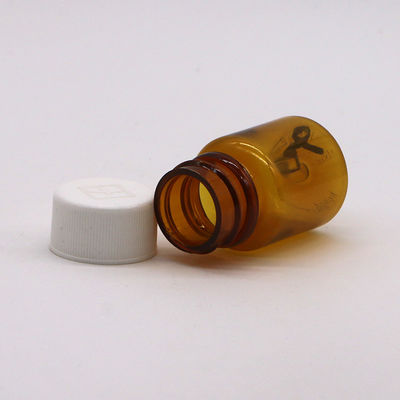 Serigrafia 15 ml PET vazio plástico recipiente de frasco de pílula para medicamento para pó sólido