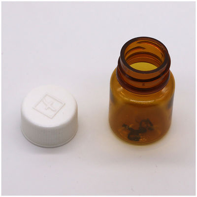 Serigrafia 15 ml PET vazio plástico recipiente de frasco de pílula para medicamento para pó sólido
