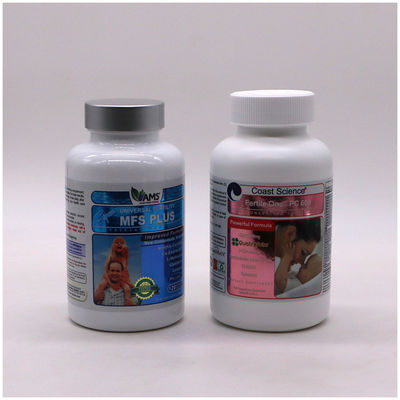 PET Tipo de plástico 400ml Farmácia recipientes de cápsulas de pílulas garrafas com cor personalizada
