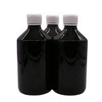 500 ml/16.9 oz PET frasco de xarope plástico líquido suplemento medicamento recipiente com tampa