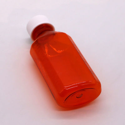 100 cc PET Amber/ Orange Maple Cough Syrup Frasco de líquido oral com tampa CRC e vedação térmica