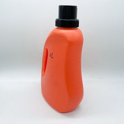 Garrafa de detergente de roupa líquida de 2 litros de cor HDPE personalizada para recipientes de limpeza