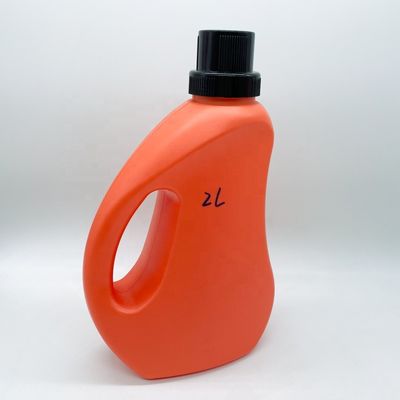 Garrafa de detergente de roupa líquida de 2 litros de cor HDPE personalizada para recipientes de limpeza