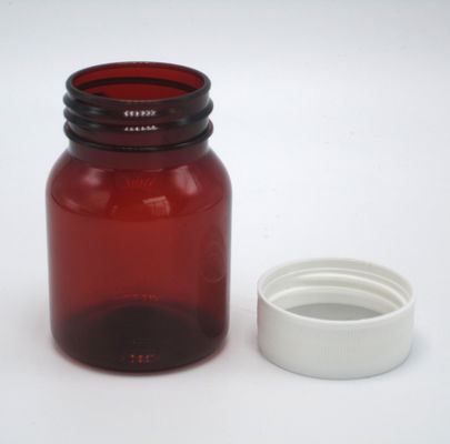 Embalagem de pílulas de viagem frasco de 50 ml garrafas de pílulas plásticas portáteis vazias com tampa de parafuso branco