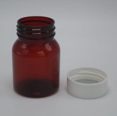 Embalagem de pílulas de viagem frasco de 50 ml garrafas de pílulas plásticas portáteis vazias com tampa de parafuso branco