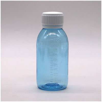 CAPE DE VÍRO Botão em escala de PET para 100 ml/60 ml de material de base de xarope PET Caps tamperproof