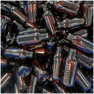CAPE DE VÍRO Botão em escala de PET para 100 ml/60 ml de material de base de xarope PET Caps tamperproof