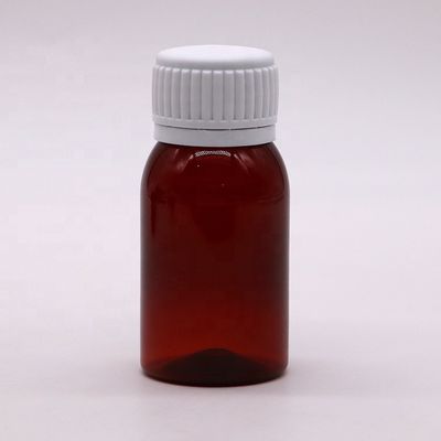 Garrafa à prova de adulteração 50 ml PET para garrafa de xarope para tosse para armazenamento de óleo lubrificante líquido oral