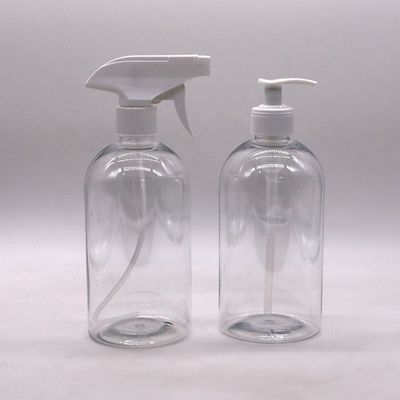 600mL 20OZ PET Spray Flask Boston Redondo Plástico Pompas de Cor Personalizadas gatilho Spray Bottle de Desinfetante de Mãos