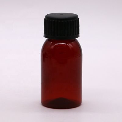 Garrafa à prova de adulteração 50 ml PET para garrafa de xarope para tosse para armazenamento de óleo lubrificante líquido oral