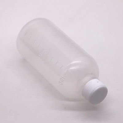Medicamento 100 ml PET líquido frasco plástico vazio com escala e cor personalizável