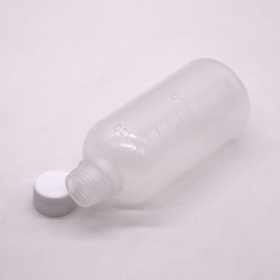 Medicamento 100 ml PET líquido frasco plástico vazio com escala e cor personalizável