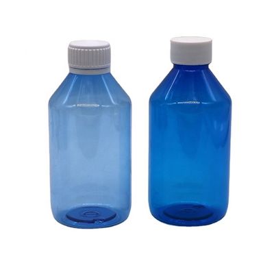 Capa de parafuso de garrafa de plástico líquido de cor personalizada de 250ml PET e opção de cor incluída