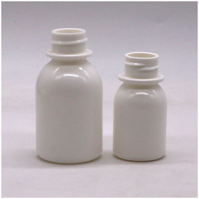 Recipiente com tampa à prova de crianças 60 ml PE Frasco de medicamento líquido oral branco para xarope para tosse